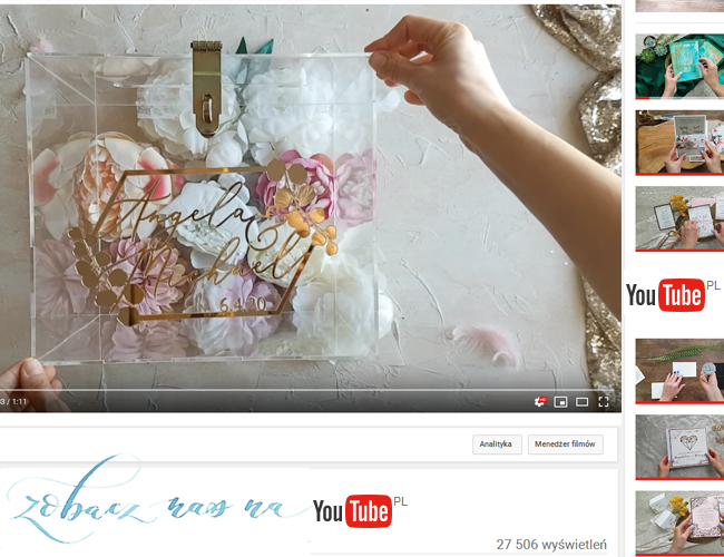 Obejrzyj na zywo nasze Zaproszenia na Ślub